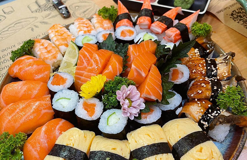 Nếu bạn là "tín đồ" sushi thì hãy nhanh chóng ghé thăm Sushi Garden 